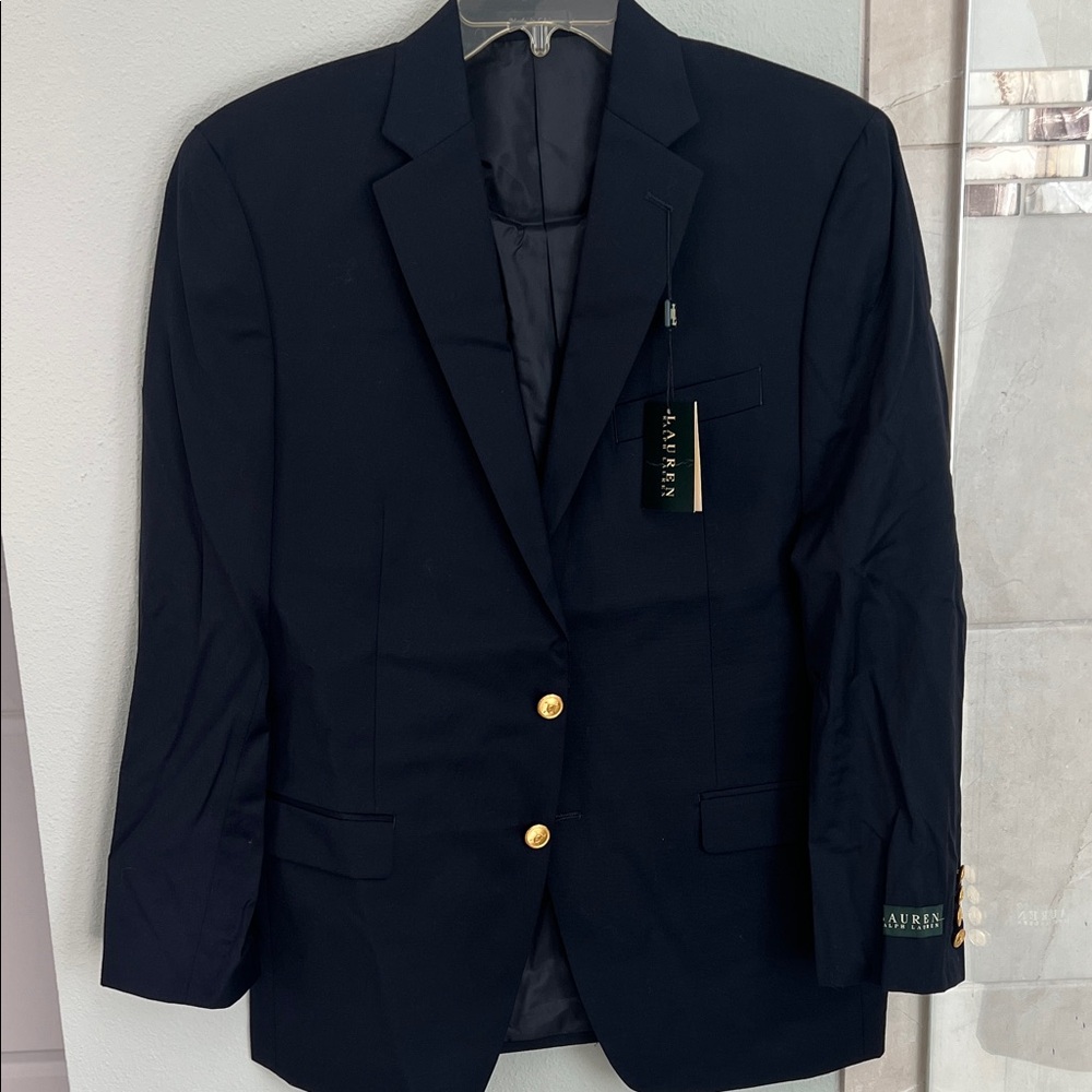 Ralph Lauren Classic Blazer Navy 40R Gold Buttons - NWT - Picture 2 of 7